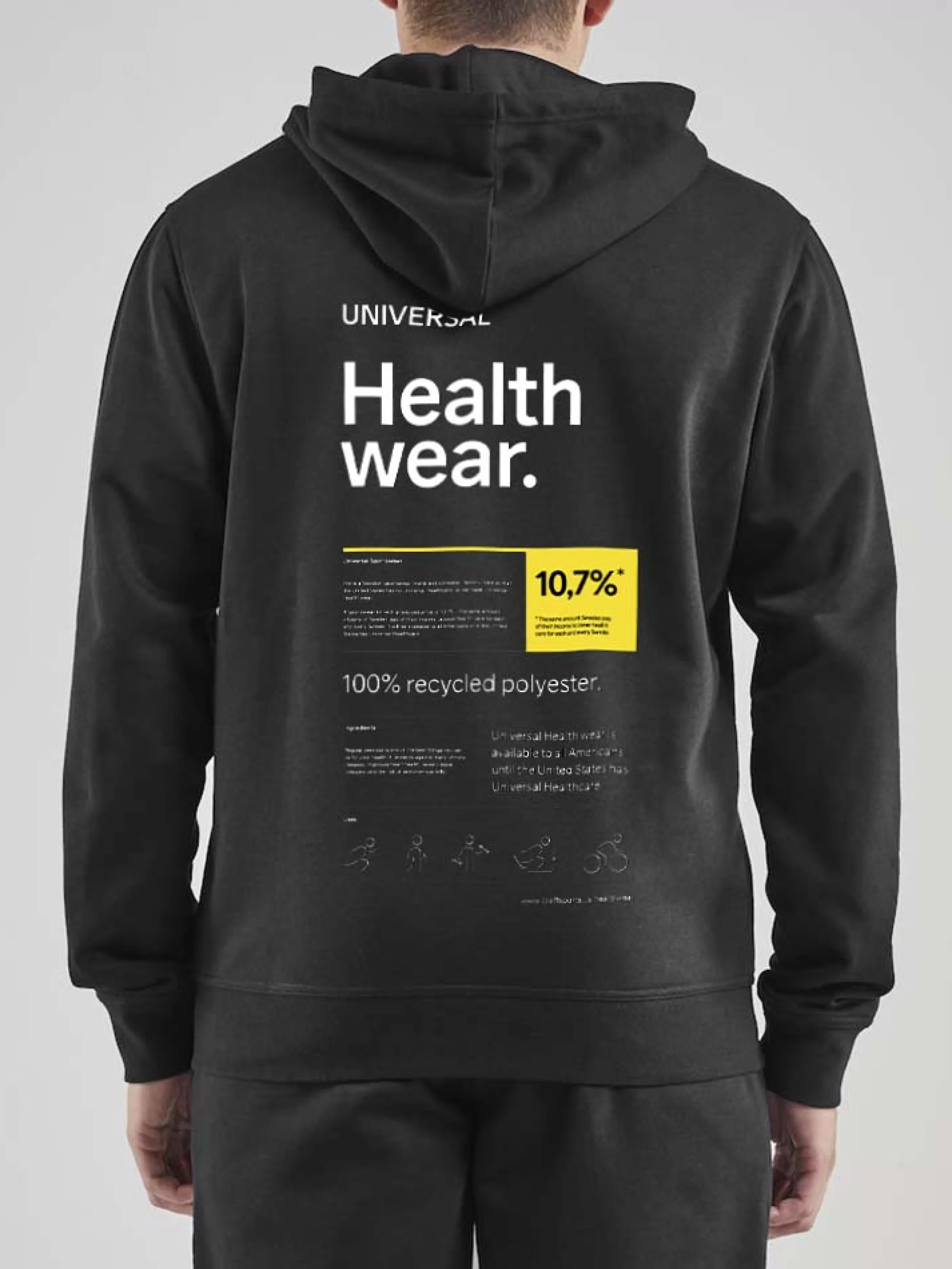 CRAFT Mens Universal Healthwear Full Zip Hoody