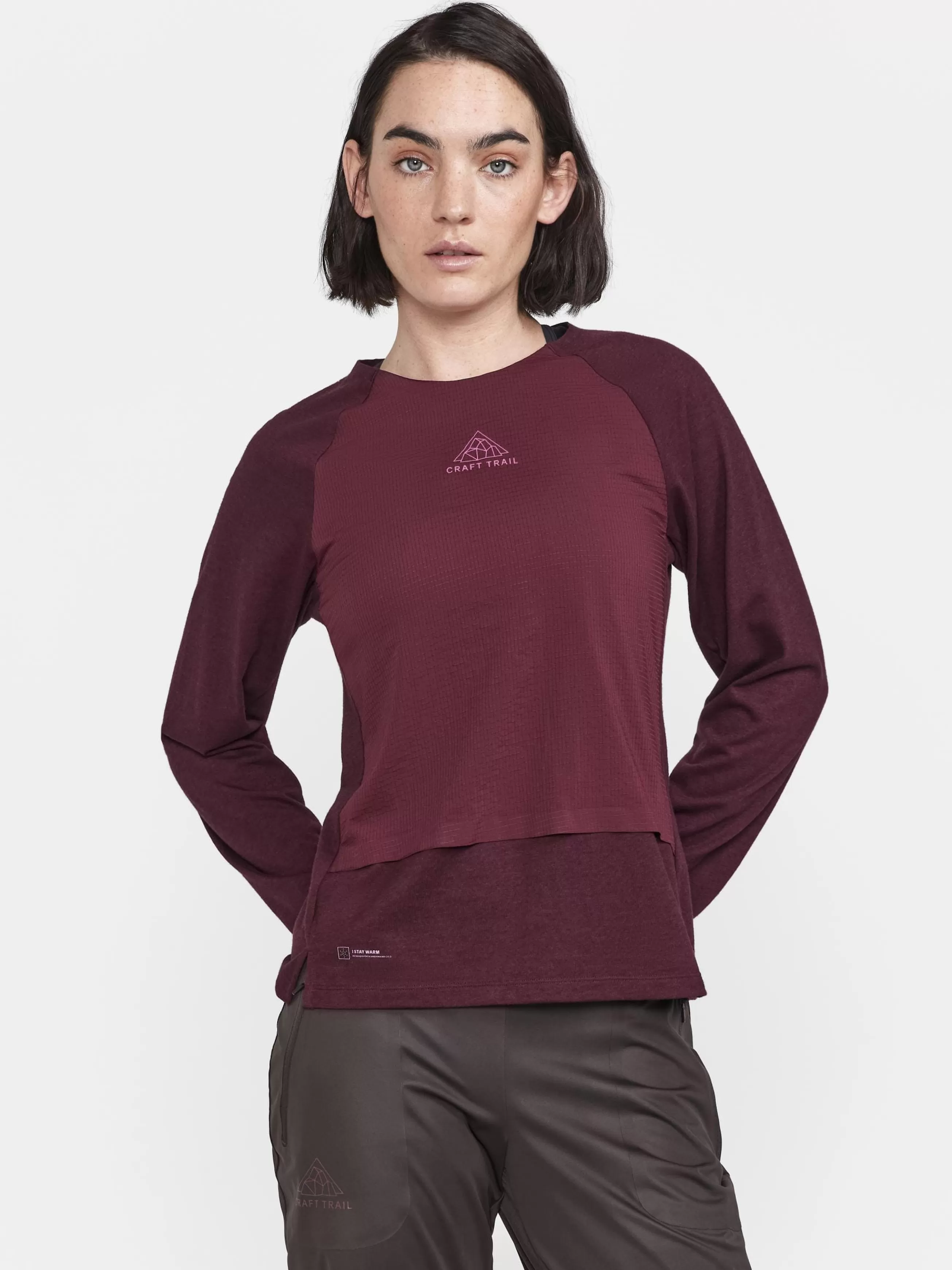 Women CRAFT WOMENS ADV TRAIL WOOL WIND LONG SLEEVE TEE